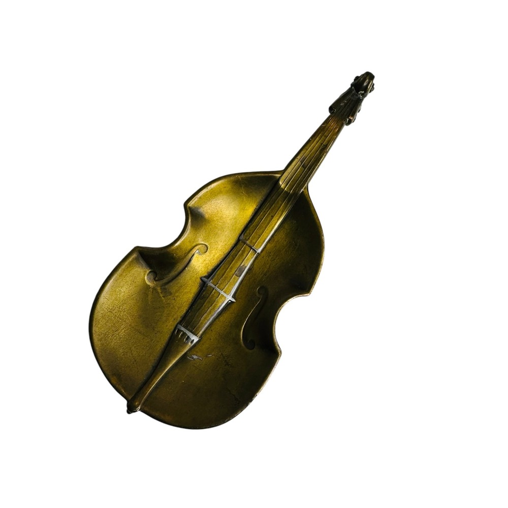 Vtg JB Jennings Brothers Bass Cello Mini Musical Instrument Figurine Ashtray
